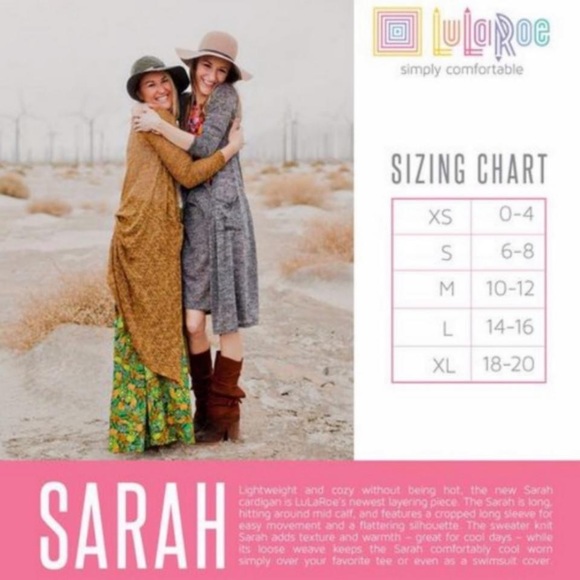 LulaRoe Sarah Blue Ribbed Cardigan - Picture 5 of 5